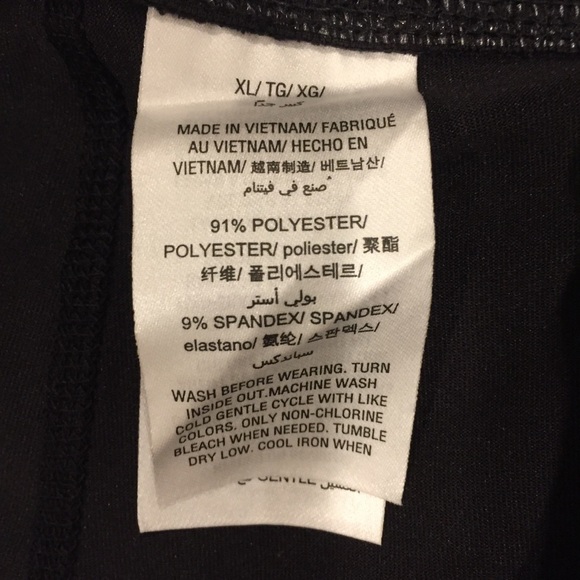 Ideology Junior girls Gold Pattern Pull on Black Caged Capri Leggings XL - Picture 6 of 16